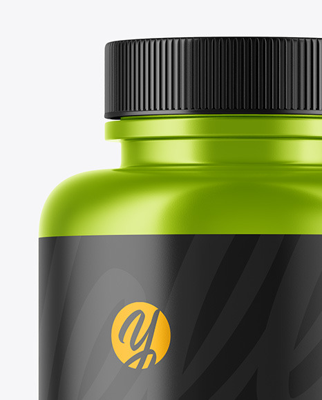 Metallic Bottle Mockup PSD #2