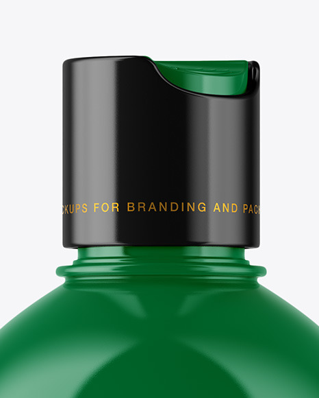 Glossy Plastic Bottle Mockup PSD #2