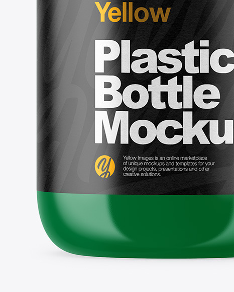 Glossy Plastic Bottle Mockup PSD #1