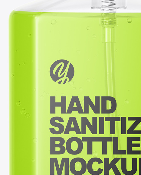 Hand Sanitizer Bottle Mockup