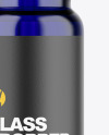Blue Glass Dropper Bottle Mockup