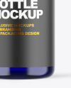 Blue Glass Dropper Bottle Mockup