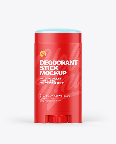 Download Opened Plastic Deodorant Stick Mockup In Bottle Mockups On Yellow Images Object Mockups