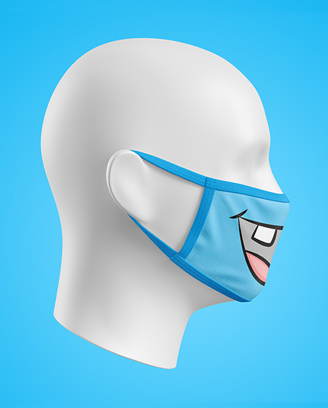 Download Face Mask Mockup in Apparel Mockups on Yellow Images ...