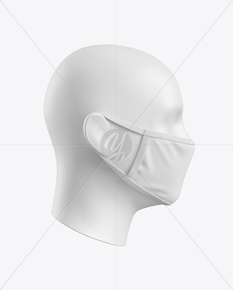 Face Mask Mockup In Apparel Mockups On Yellow Images Object Mockups