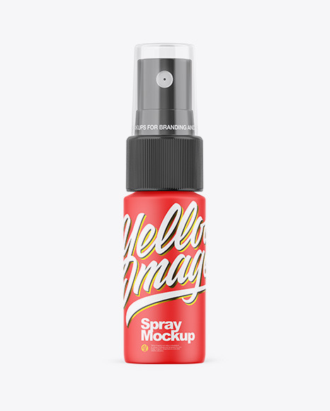 Matte Spray Bottle Mockup
