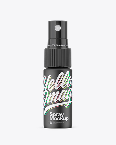 Matte Spray Bottle Mockup PSD #2