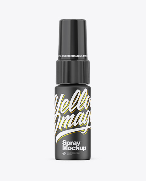 Matte Spray Bottle Mockup PSD #1