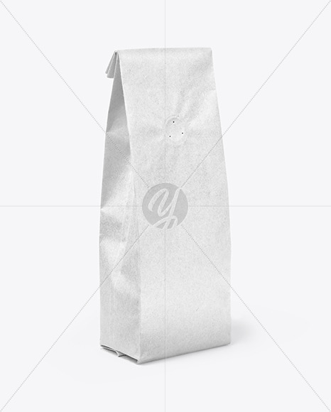 Download Kraft Coffee Bag Mockup In Bag Sack Mockups On Yellow Images Object Mockups