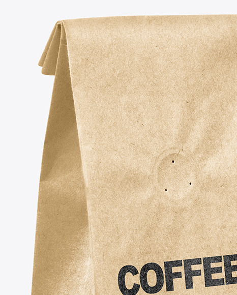 Download Kraft Coffee Bag Mockup In Bag Sack Mockups On Yellow Images Object Mockups