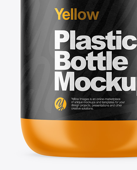 Matte Plastic Bottle Mockup PSD #1