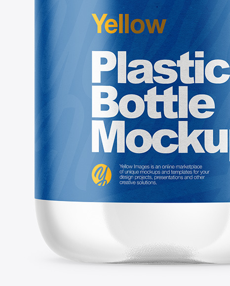 Clear Plastic Bottle Mockup PSD #1