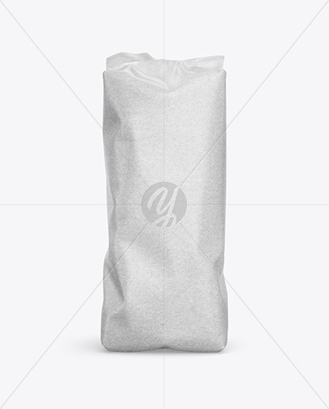 Kraft Coffee Bag Mockup In Bag Sack Mockups On Yellow Images Object Mockups