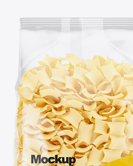 Download Fleckerl Pasta Mockup Front View In Bag Sack Mockups On Yellow Images Object Mockups PSD Mockup Templates