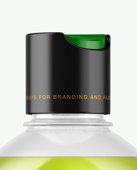 Clear Plastic Bottle Mockup PSD #2