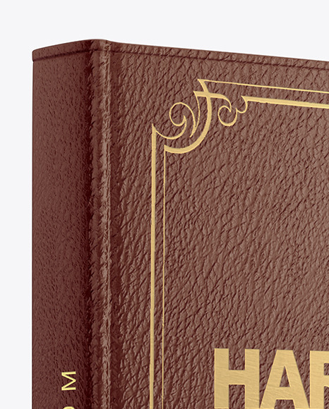 Download Hardcover Book W Leather Cover Mockup In Stationery Mockups On Yellow Images Object Mockups