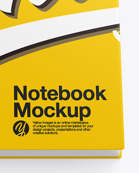 Matte Notebook Mockup In Stationery Mockups On Yellow Images Object Mockups