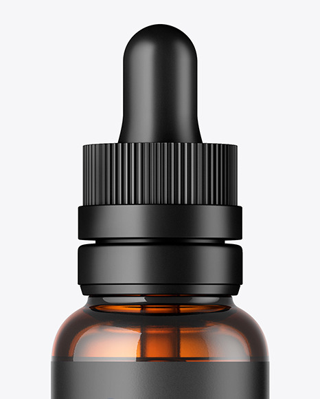Amber Glass Dropper Bottle PSD #2