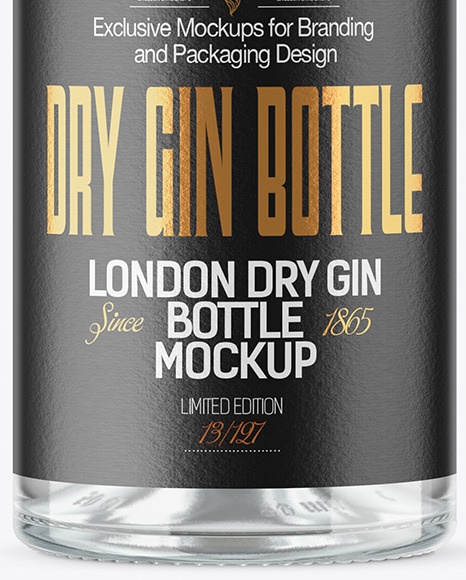 Download Clear Glass Gin Bottle Mockup In Bottle Mockups On Yellow Images Object Mockups Yellowimages Mockups