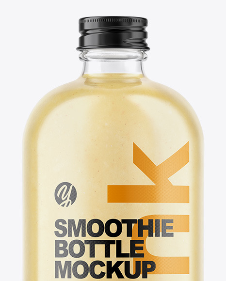 Download Banana Smoothie Bottle Mockup in Bottle Mockups on Yellow Images Object Mockups