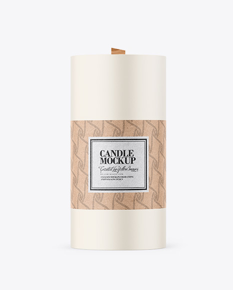 Download Candle Mockup In Packaging Mockups On Yellow Images Object Mockups PSD Mockup Templates