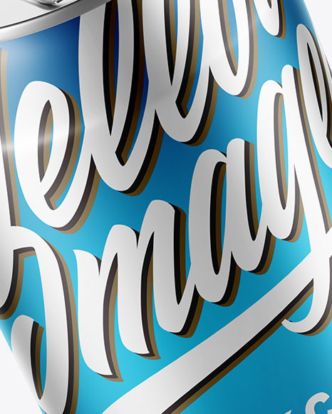 Matte Can Mockup PSD #2