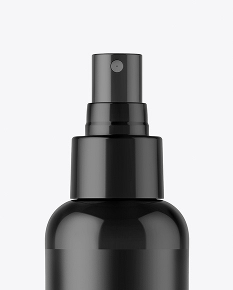 Glossy Spray Bottle Mockup PSD #1