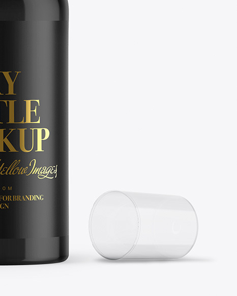 Glossy Spray Bottle Mockup PSD #7