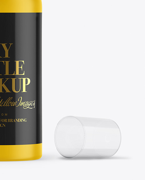 Download Opened Glossy Spray Can Psd Mockup Yellowimages