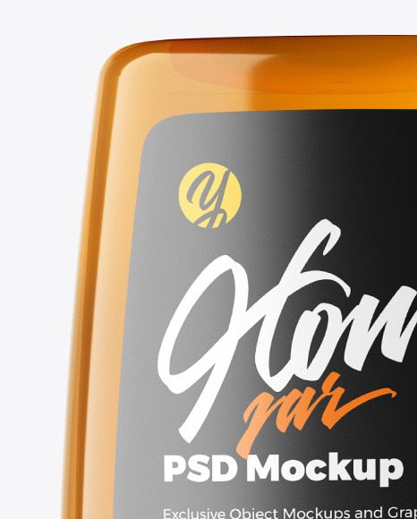 Honey Bottle Mockup PSD #2