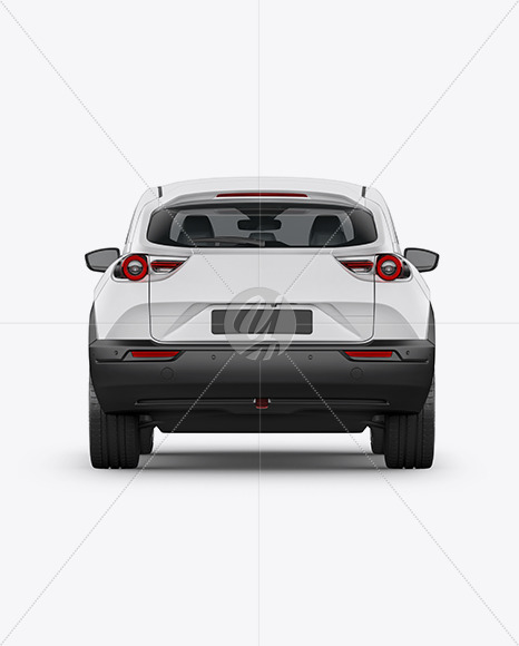 Download Compact Crossover Suv Mockup Back View In Vehicle Mockups On Yellow Images Object Mockups