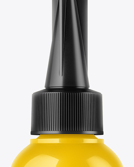 Glossy Plastic Bottle Mockup PSD #2