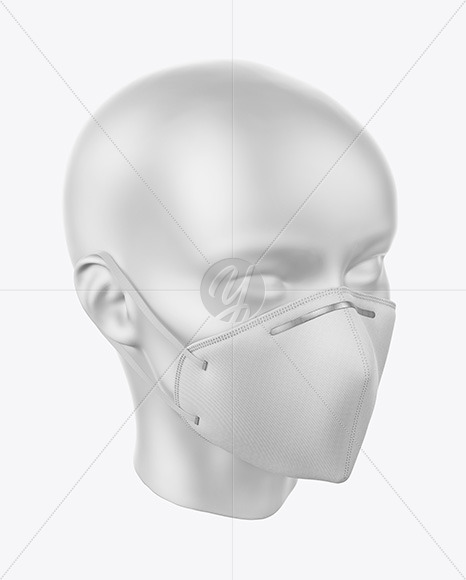 Face Mask With Nose Grip Mockup In Apparel Mockups On Yellow Images Object Mockups