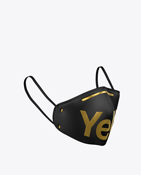 Face Mask With Nose Grip Mockup In Apparel Mockups On Yellow Images Object Mockups