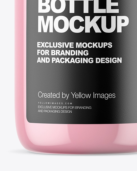 Download Clear Liquid Soap Bottle With Pump Mockup In Bottle Mockups On Yellow Images Object Mockups PSD Mockup Templates