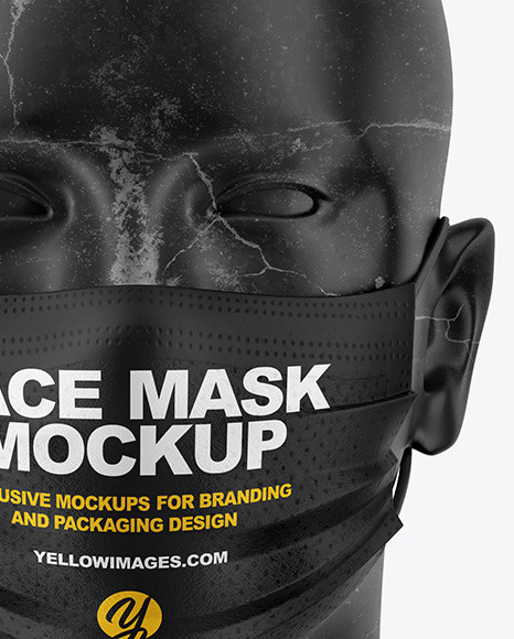 Download Face Mask Mockup In Apparel Mockups On Yellow Images Object Mockups Yellowimages Mockups