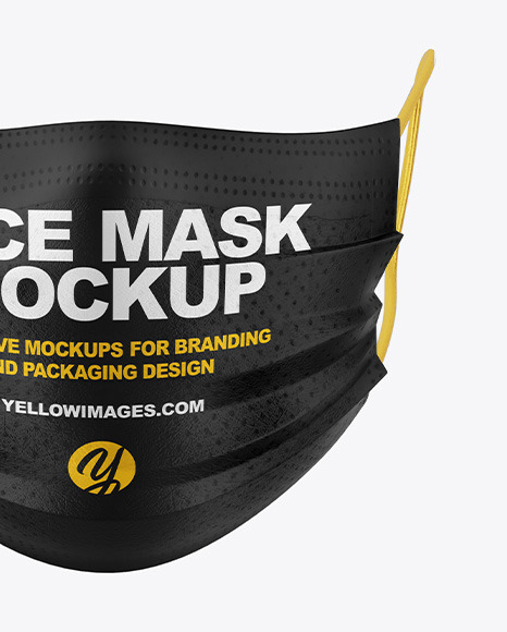 Download Face Mask Mockup In Apparel Mockups On Yellow Images Object Mockups PSD Mockup Templates