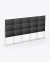 Wide Video Wall Mockup - Half Side View