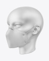 Download Face Mask with Nose Grip Mockup in Apparel Mockups on ...