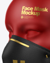 Download Face Mask with Nose Grip Mockup in Apparel Mockups on ...