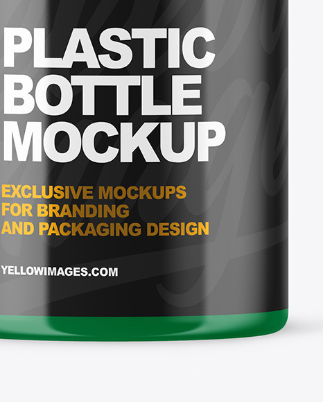 Glossy Plastic Bottle Mockup PSD #1