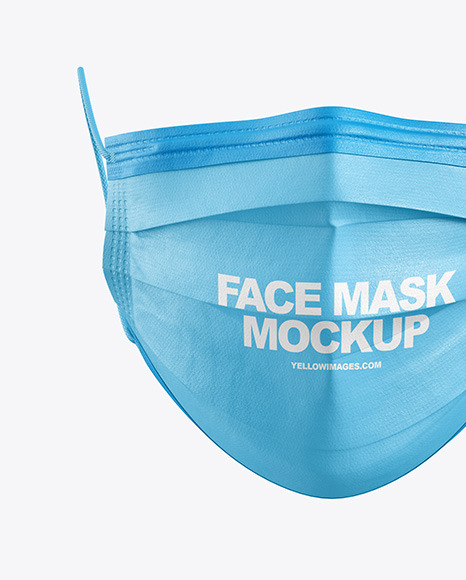 Download Face Mask Mockup In Apparel Mockups On Yellow Images Object Mockups PSD Mockup Templates