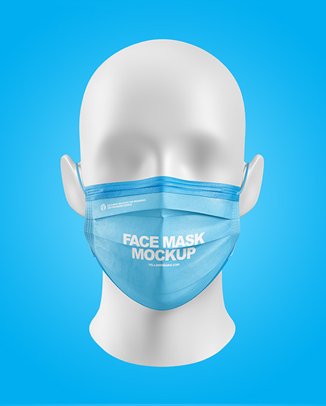 Download Face Mask Mockup In Apparel Mockups On Yellow Images Object Mockups