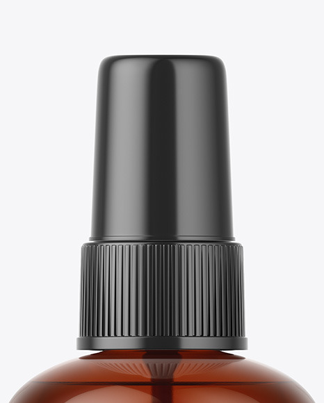Amber Spray Bottle Mockup PSD #1