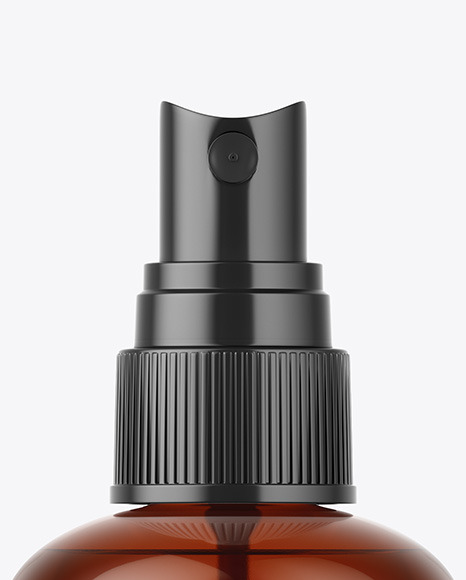 Amber Spray Bottle Mockup PSD #6