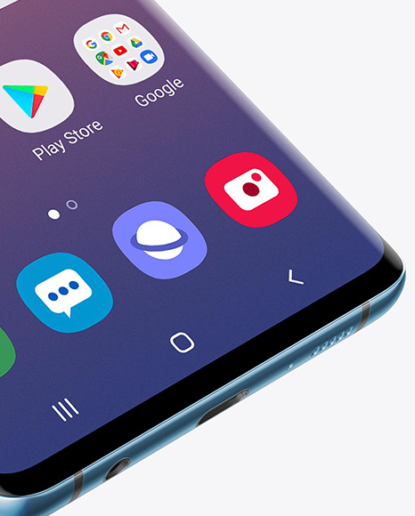 Nacre Samsung Galaxy S10 Mockup PSD #1