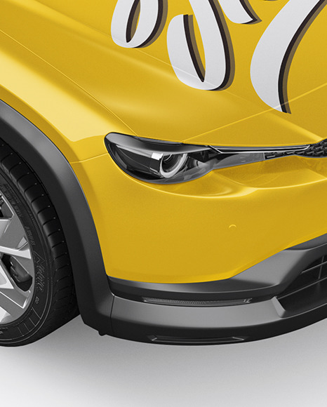 Download Free Compact Crossover Suv Mockup Half Side View High Angle Shot In PSD Mockups
