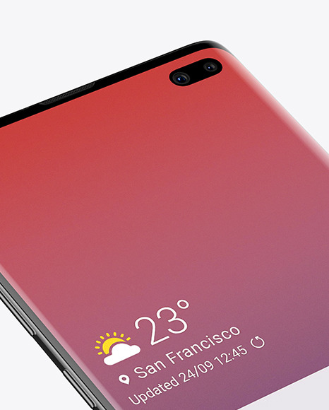 Onyx Samsung Galaxy S10 Mockup PSD #2