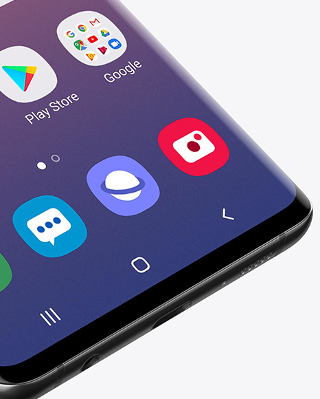 Onyx Samsung Galaxy S10 Mockup PSD #1