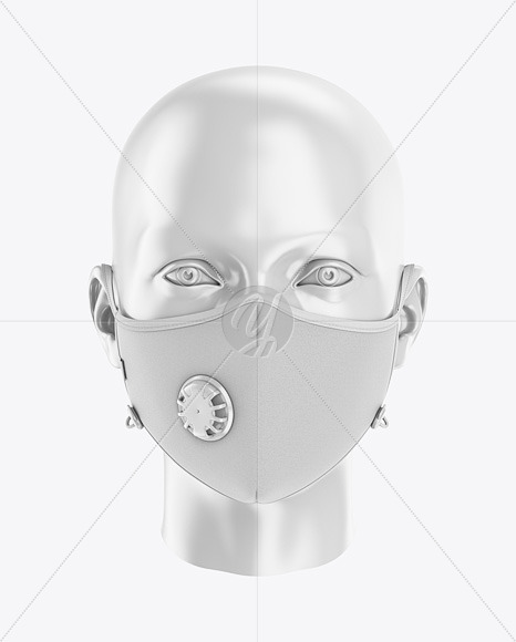 Download Anti Pollution Face Mask With Exhalation Valve Front Half ...